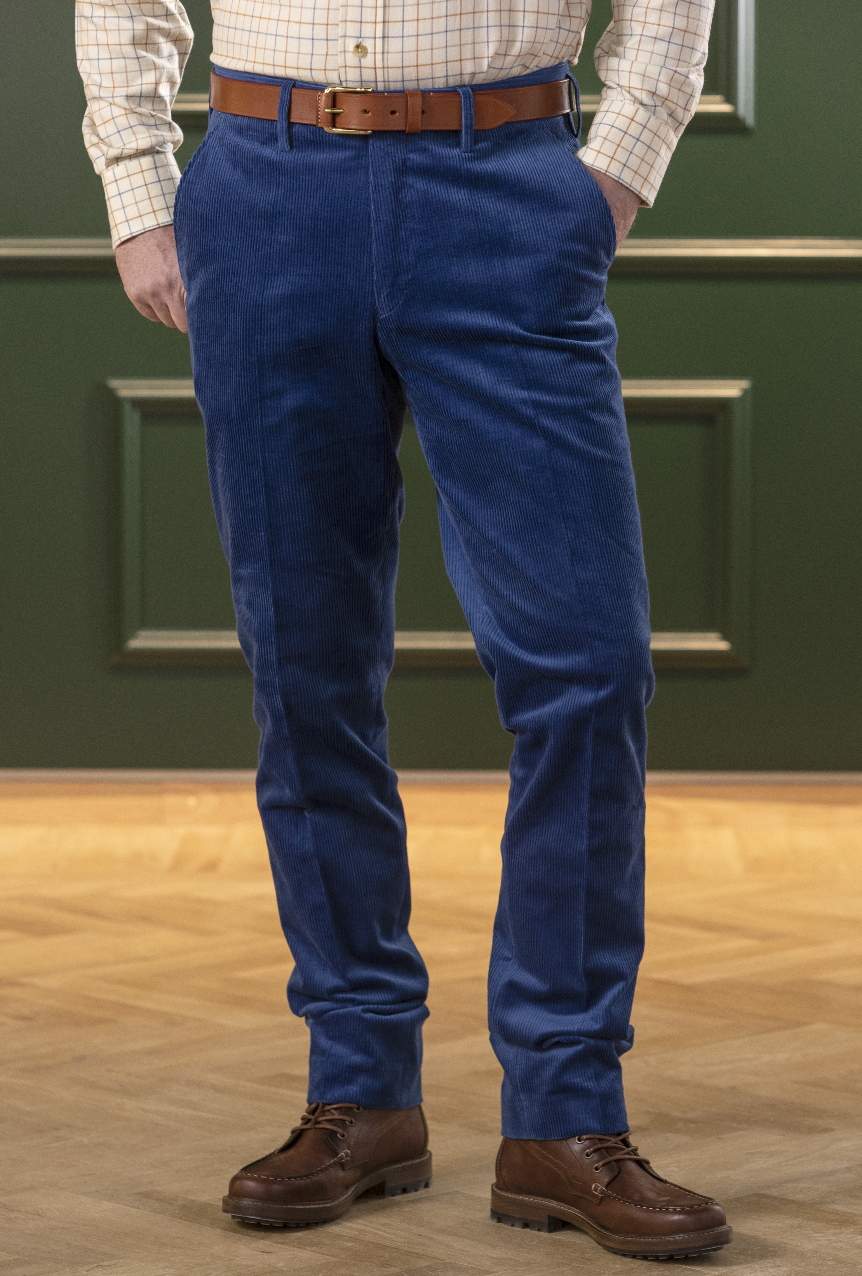 Mayfair Velvet Pants - French Blue
