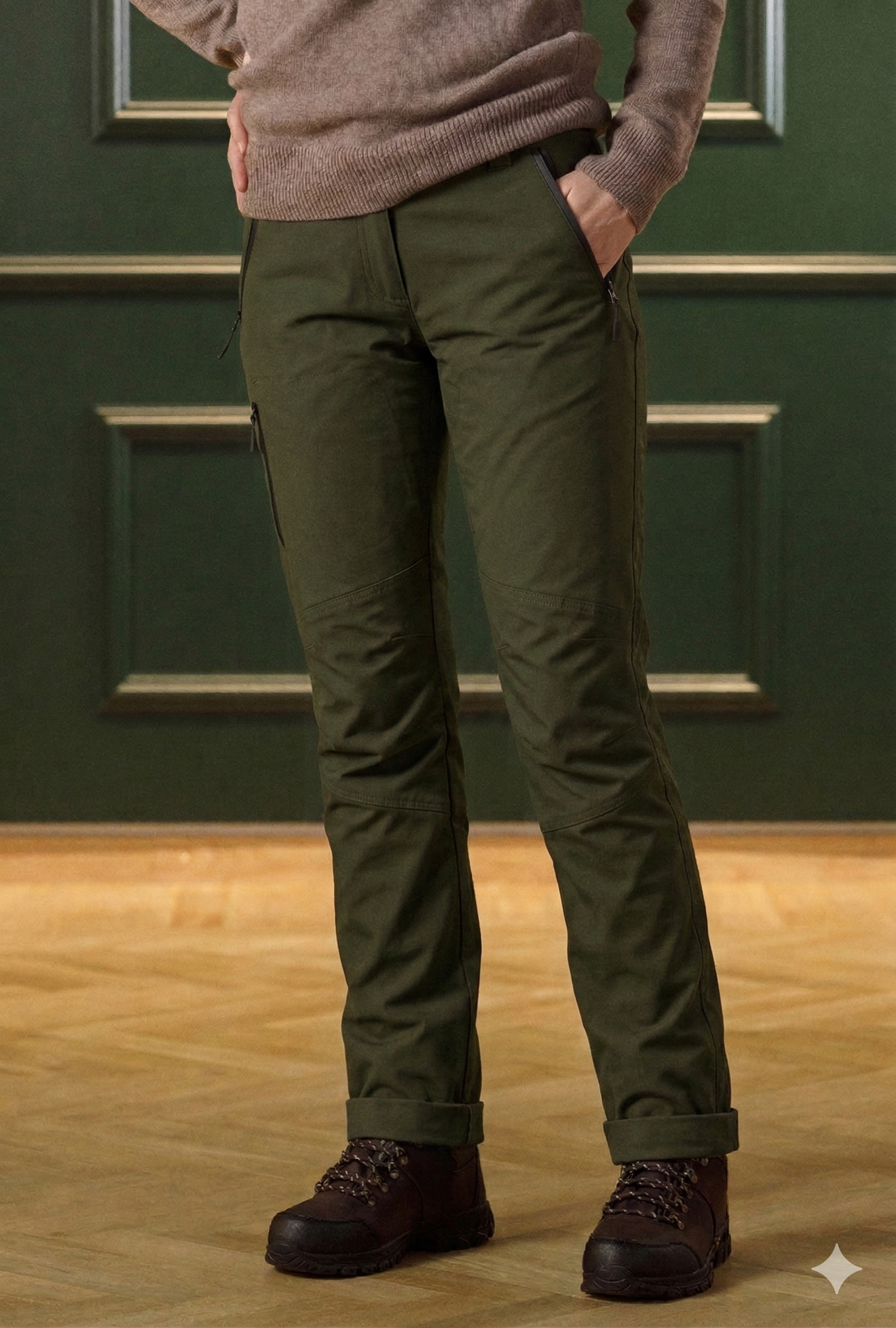 Ladies Dynamic Eco Hunting Trousers - Olive