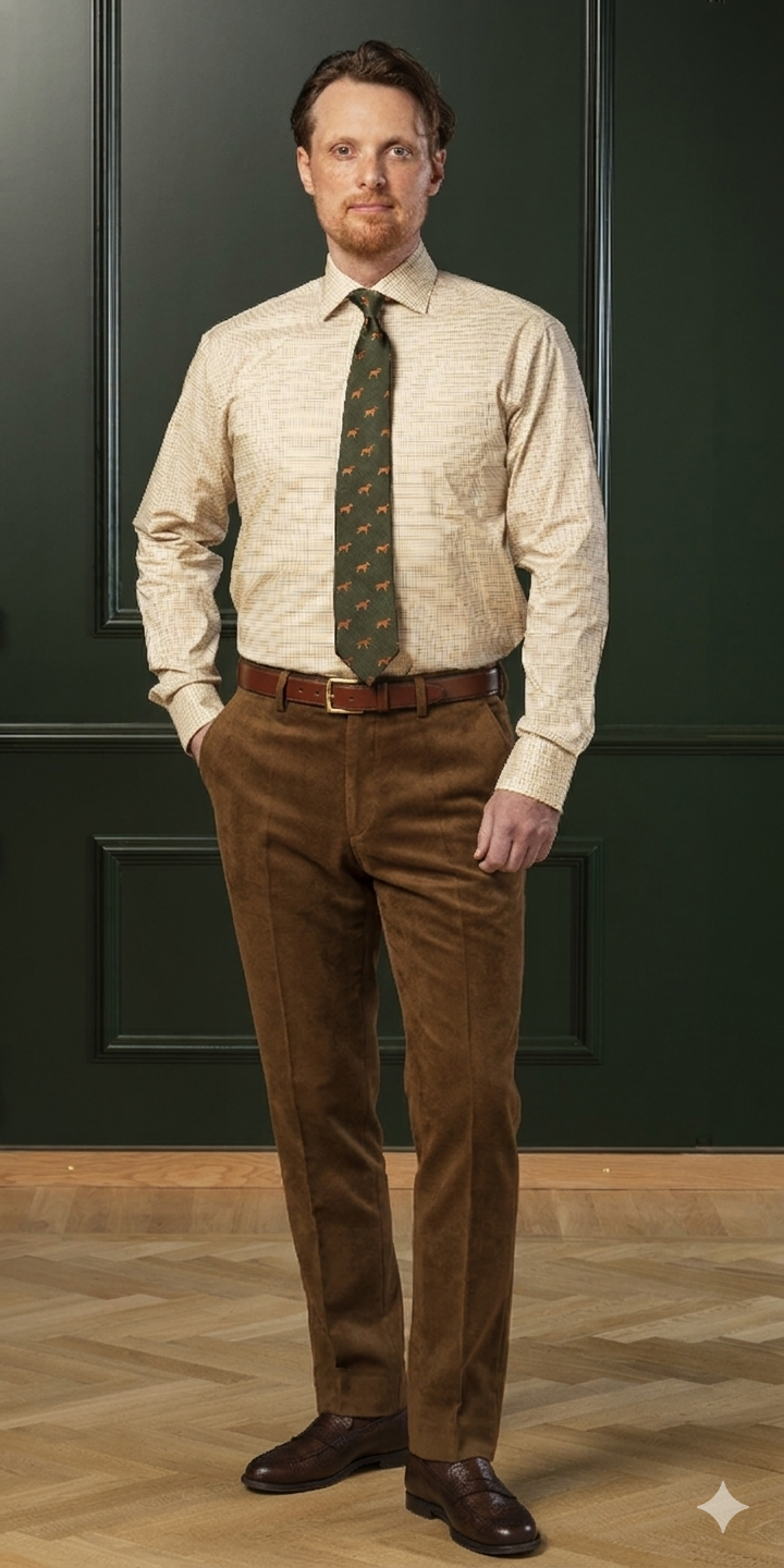 Belgravia Moleskin Trousers - Bronze