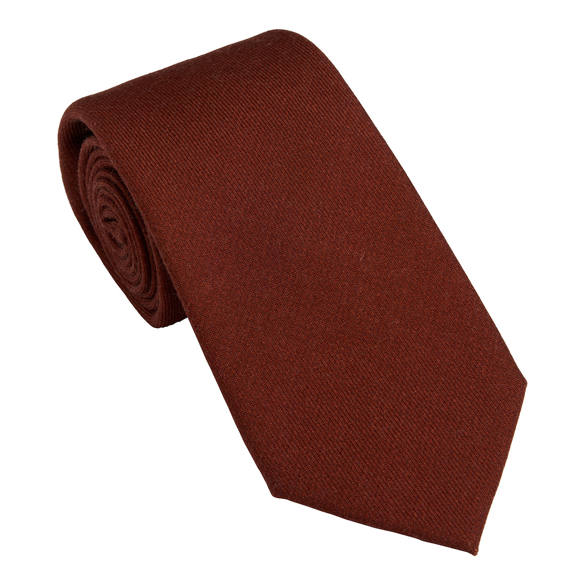 Houndstooth Tie Wool - Wine