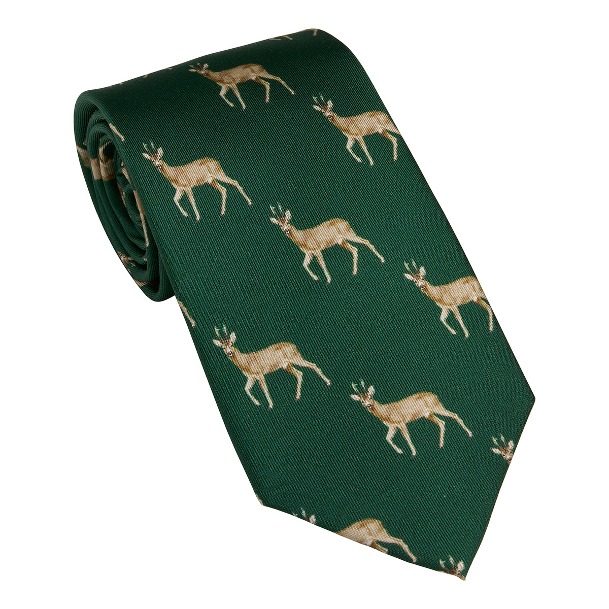 Roe buck neck tie - British racing green