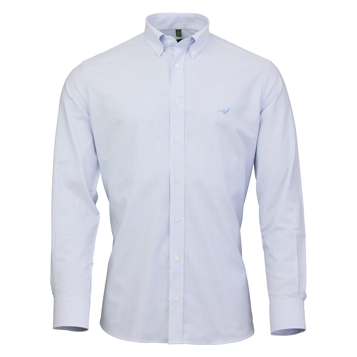 Pin Oxford Stretch Shirt - Light Blue