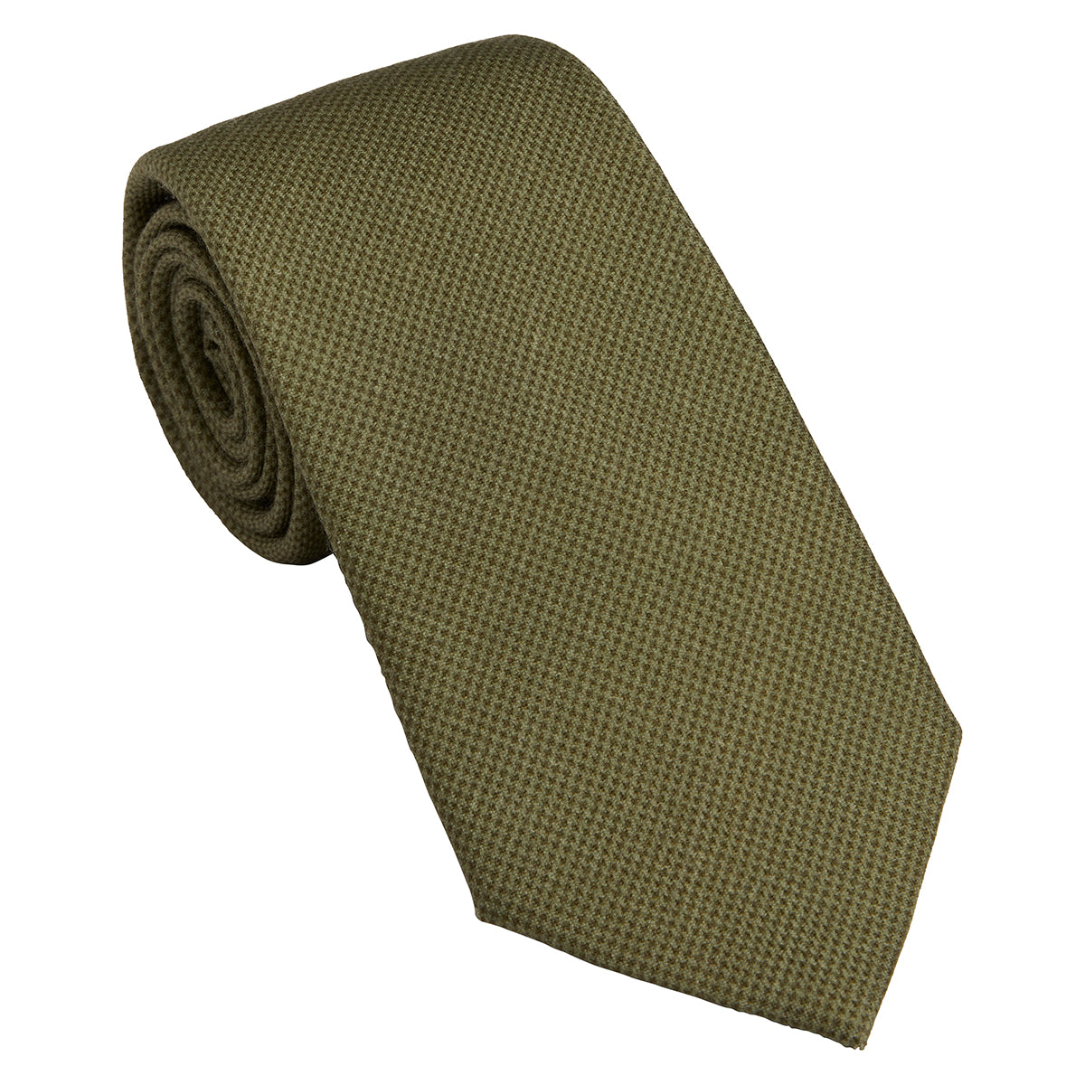 Houndstooth Tie Wool - Green