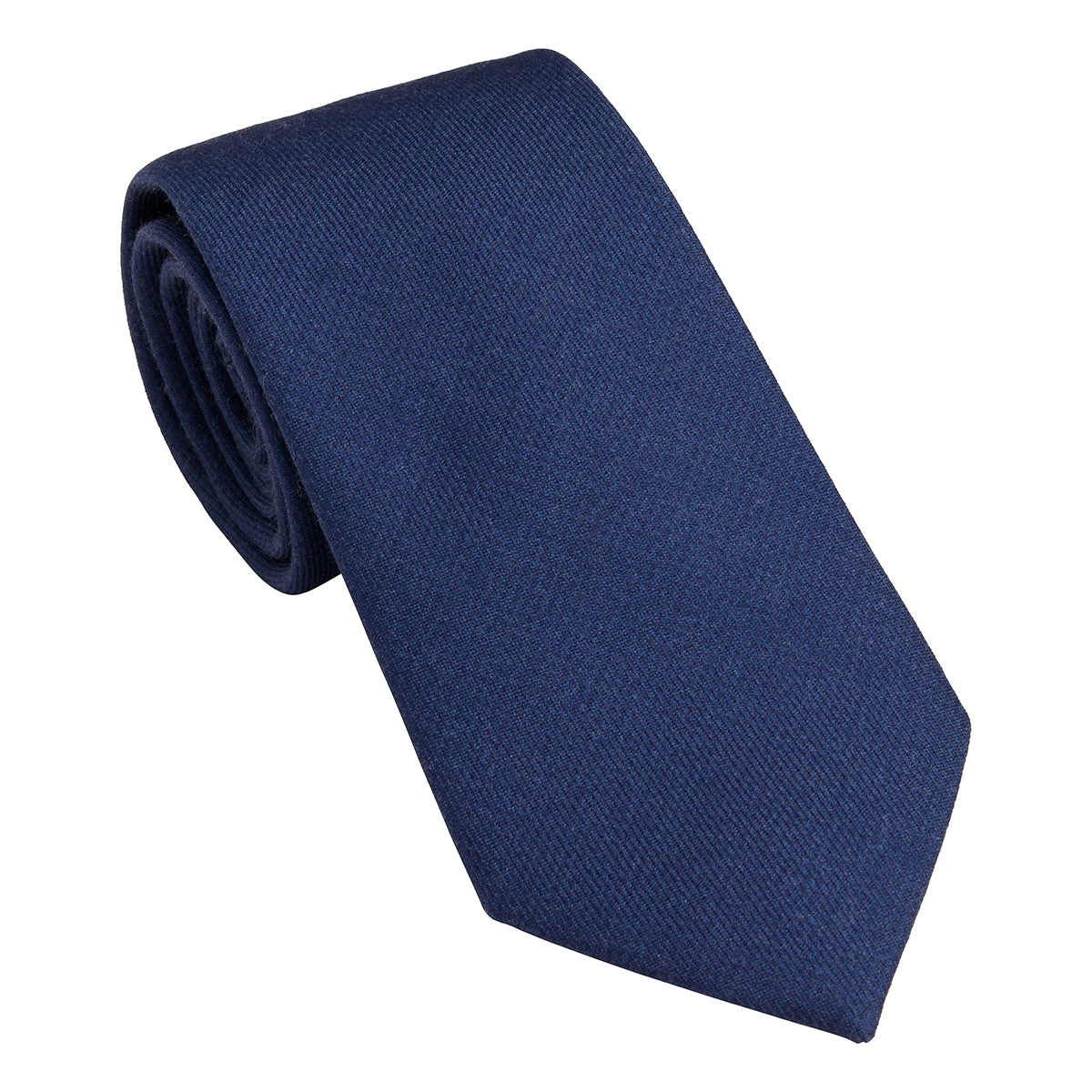 Houndstooth Tie Wool - Blue