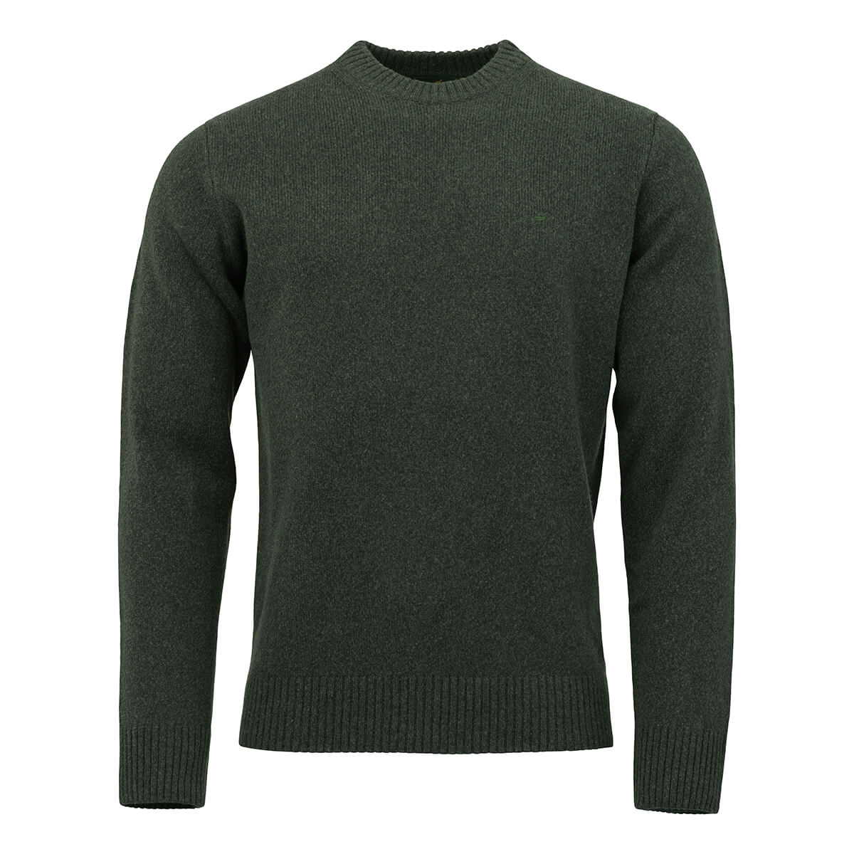 Kensington O-neck Lambswool Sweater – Loden