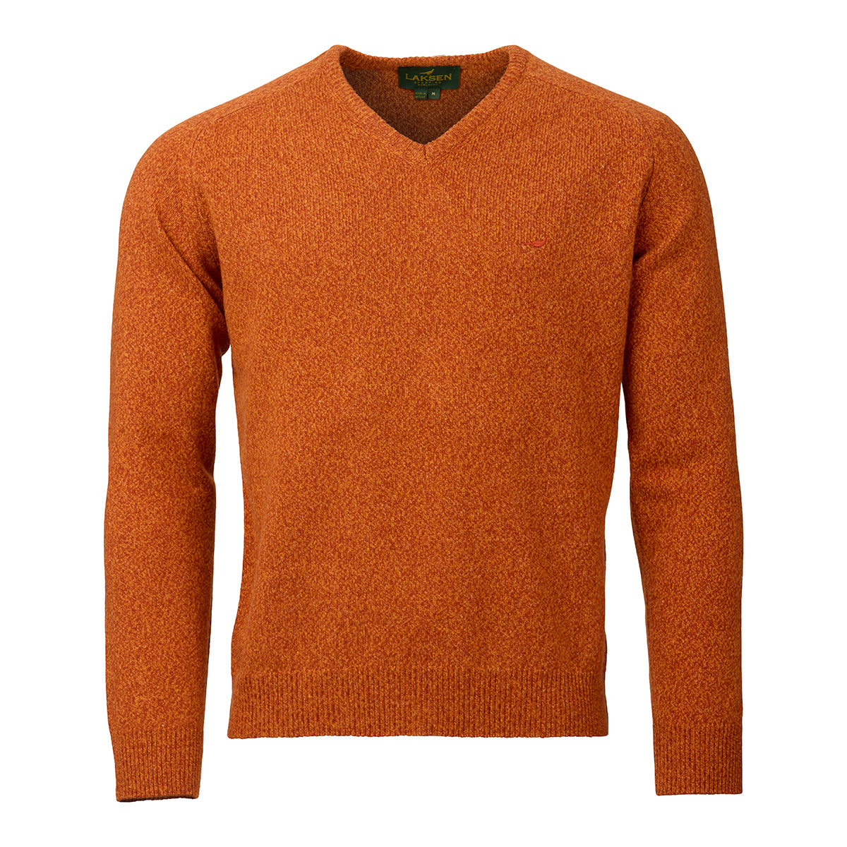 Trent V-neck Lambswool Sweater - Terra