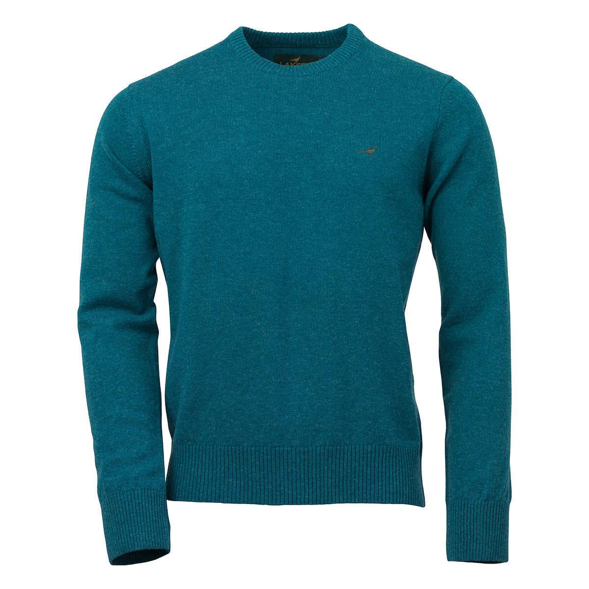 Hoy O-neck Lambswool Sweater - Deep Ocean