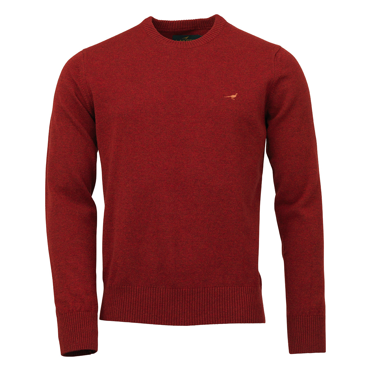 Hoy O-neck Lambswool Sweater - Old Red