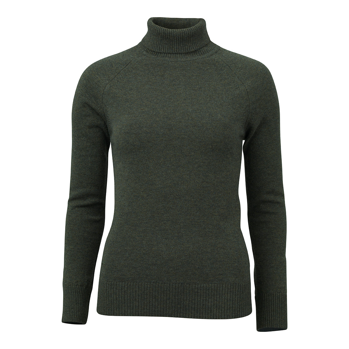 Kit Lambswool Rollneck - Forest Green