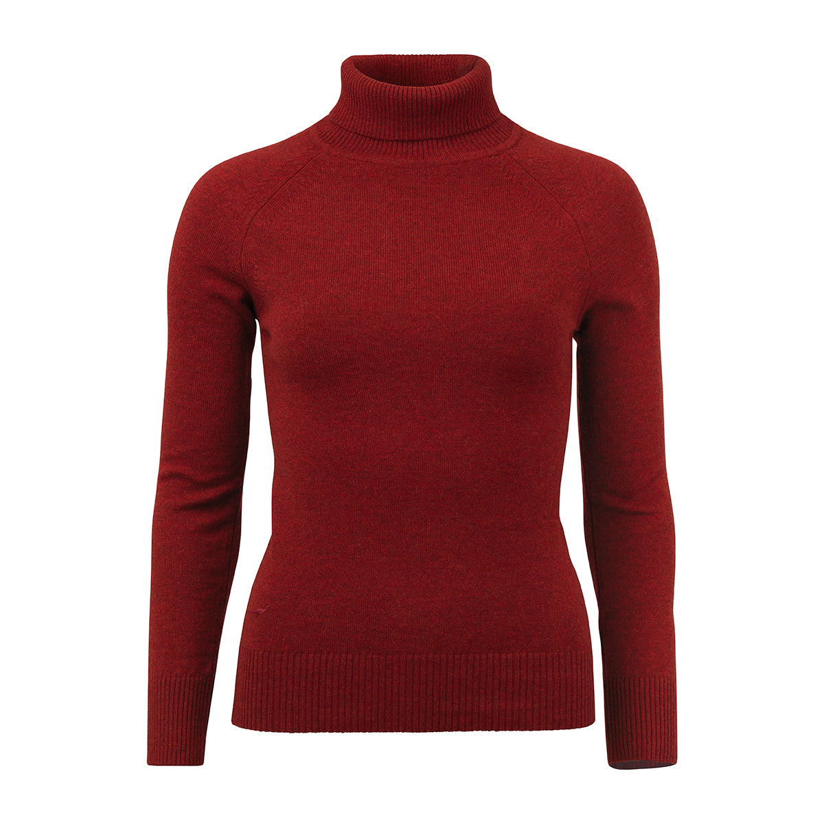 Kit Lambswool Rollneck - Old Red