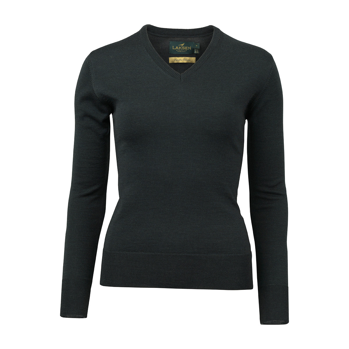 Carnaby V-neck Merino Knit - Olive