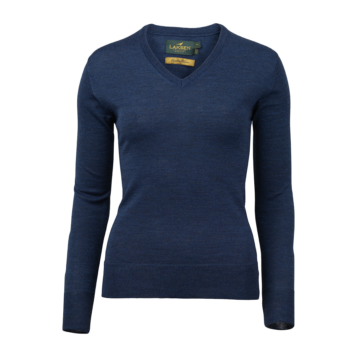 Carnaby V-neck Merino Knit - Cornflower