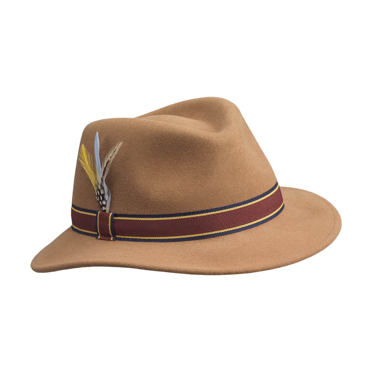 Brixton Ladies Fedora Cashmere Hat - Camel