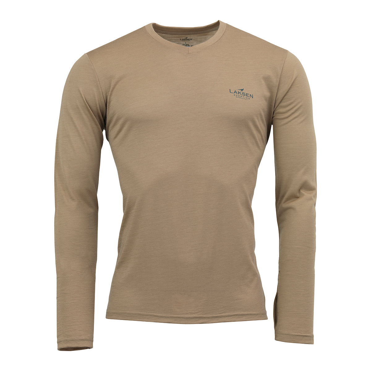 Clisham Long Sleeve V-neck Tee - Sand