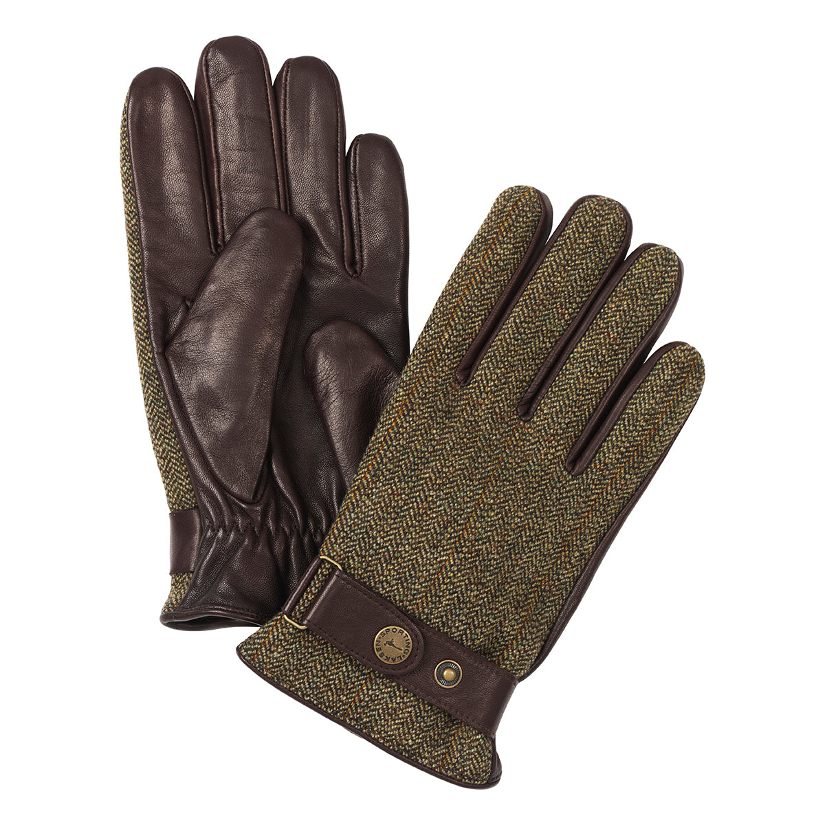 Cornwall tweed & lambskin gloves