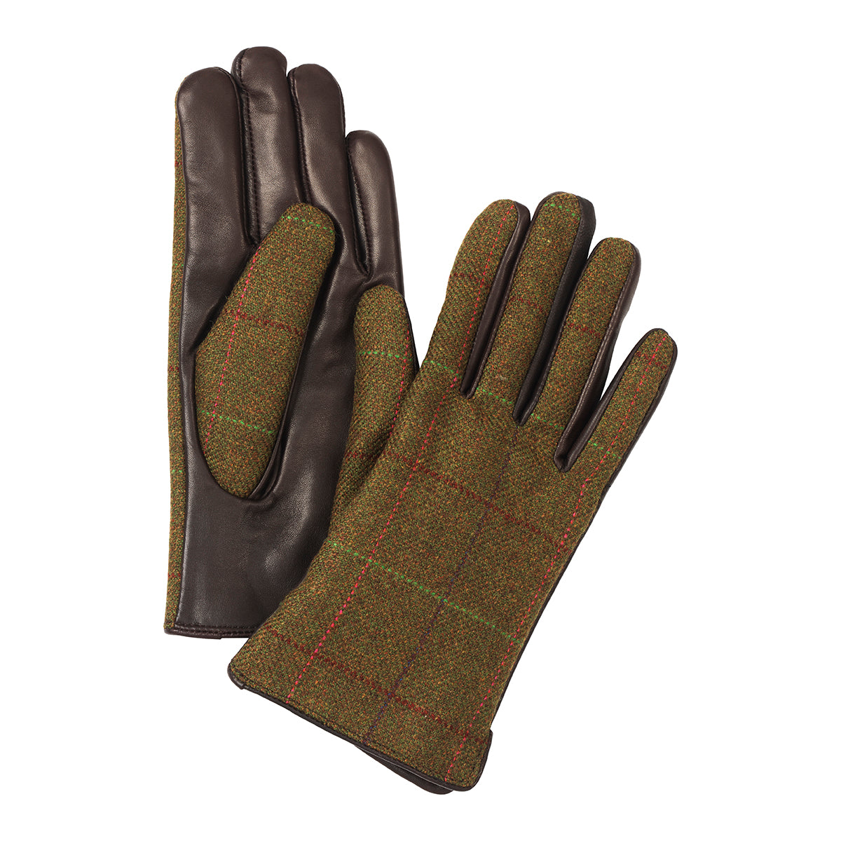 Burley ladies tweed & lambskin gloves