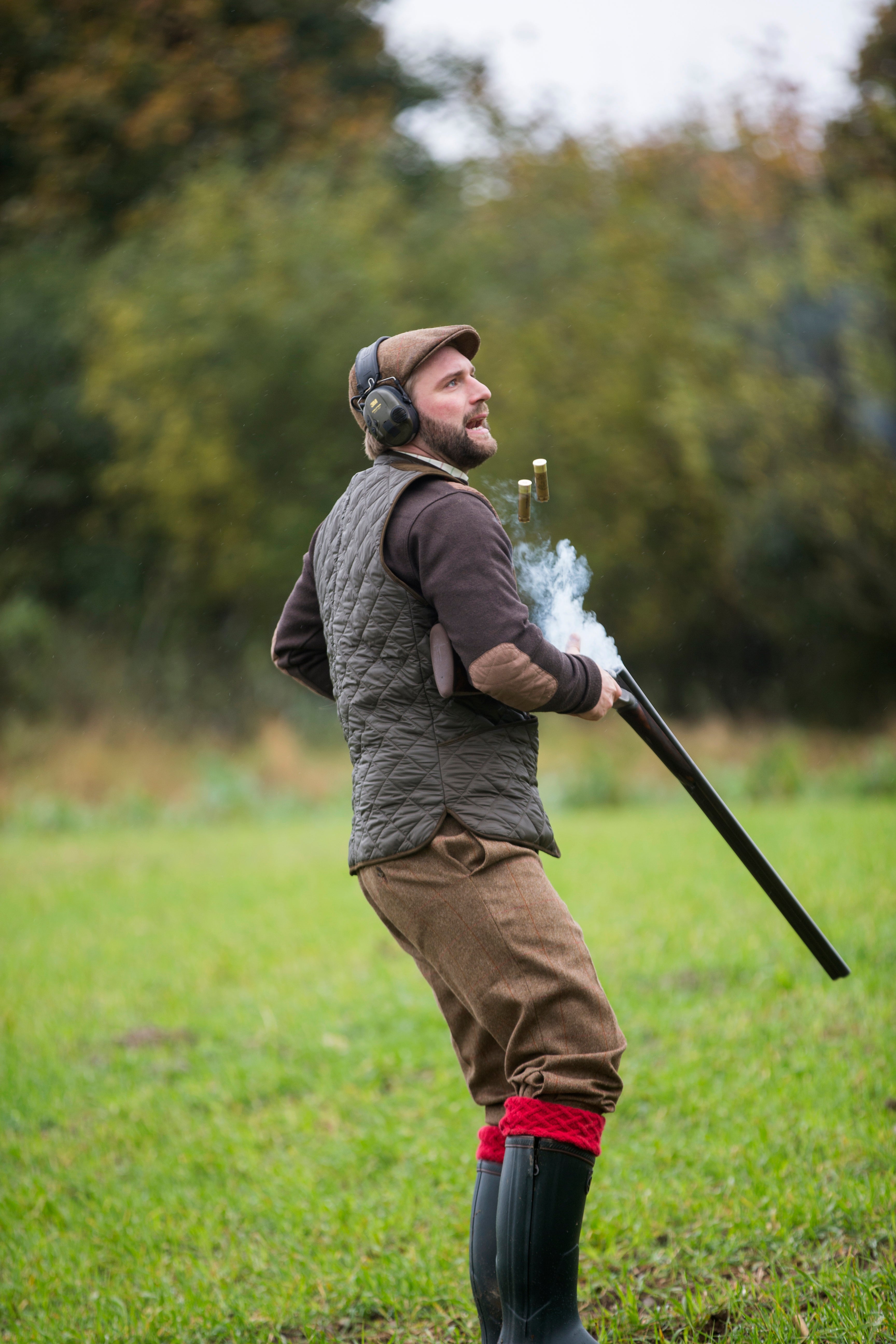 Ludlow Quilted Shooting Vest - Olive