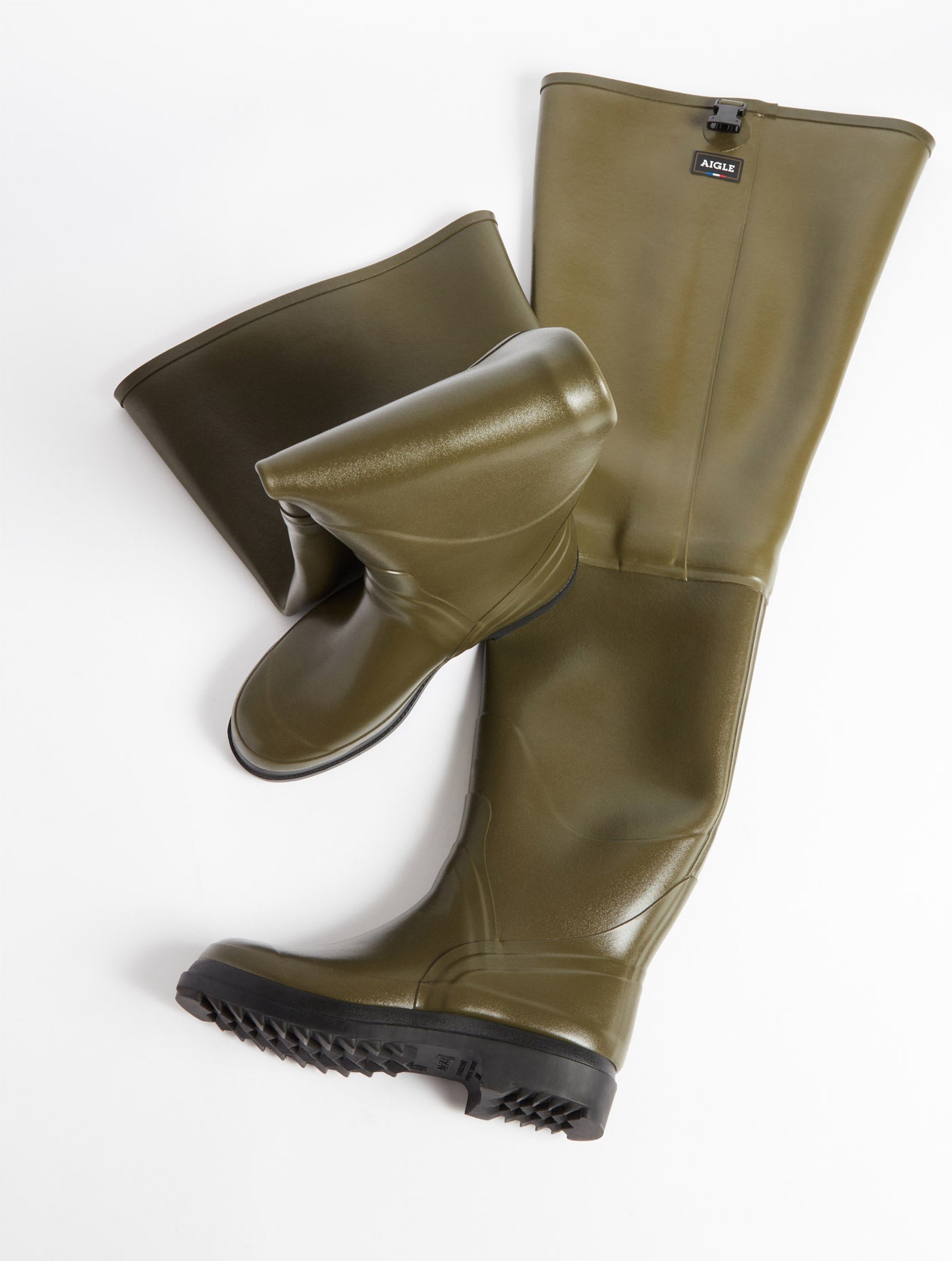 Aigle Truite Thigh Waders – Khaki
