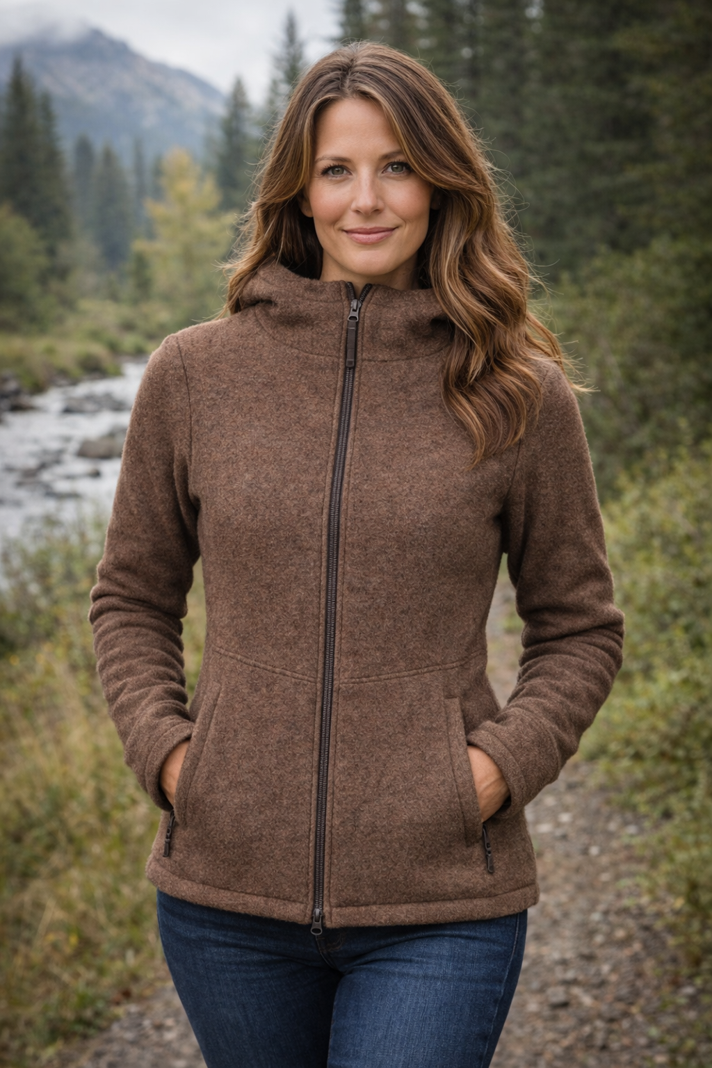 Fiona Fleece Jacket w. CTX Air™ – Camel