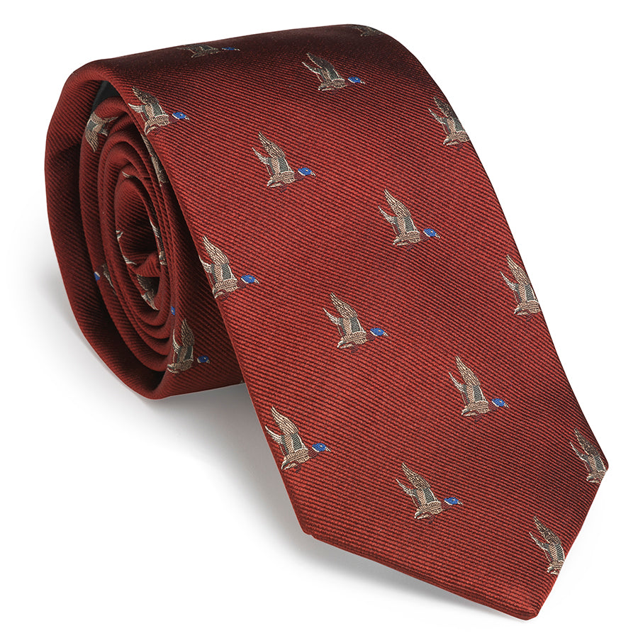 Duck Tie - Vintage Red