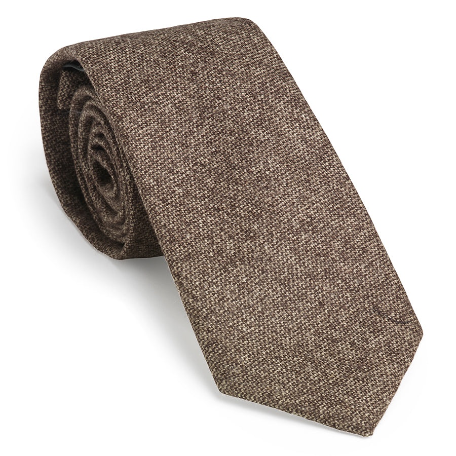 Tweed Tie - Camel