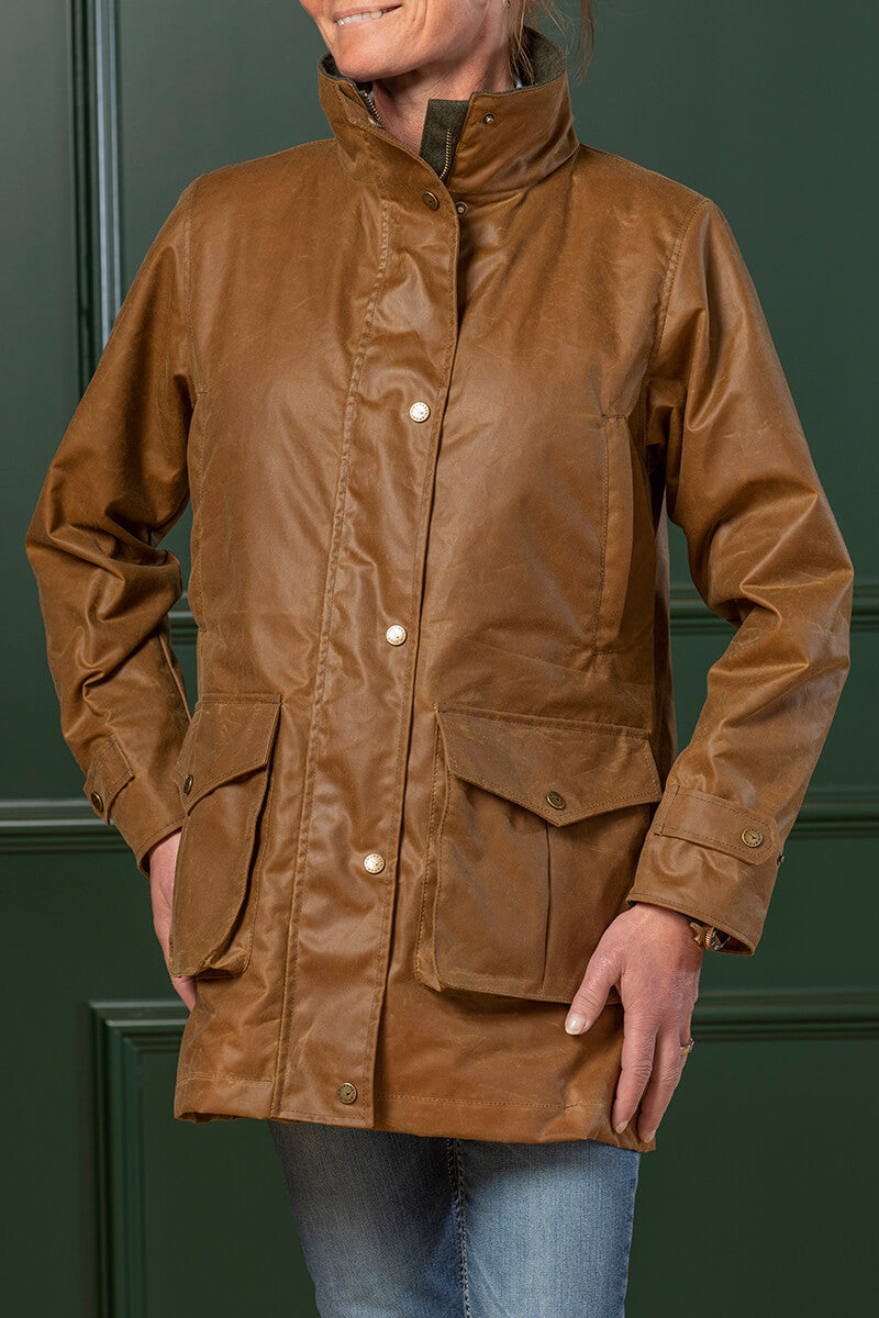 Ashley Oilskin Jacket - Stone