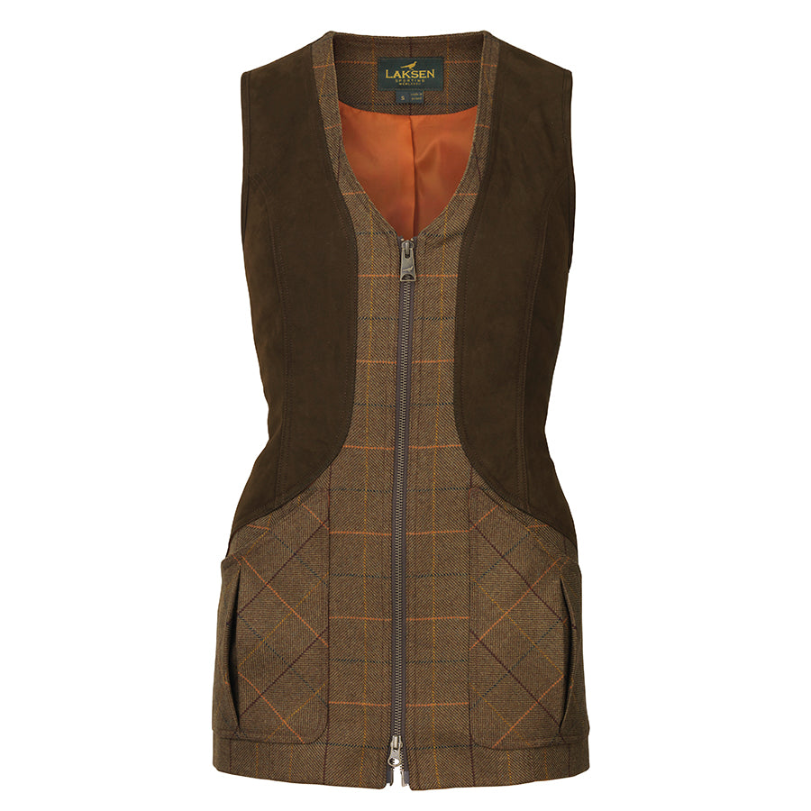 Cara Linhope Tweed Zip Shooting Vest