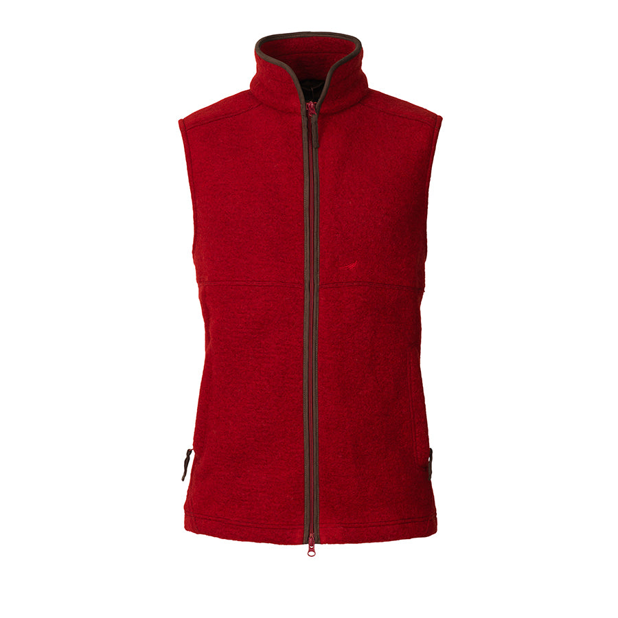 Isla Fleece Vest - Wine