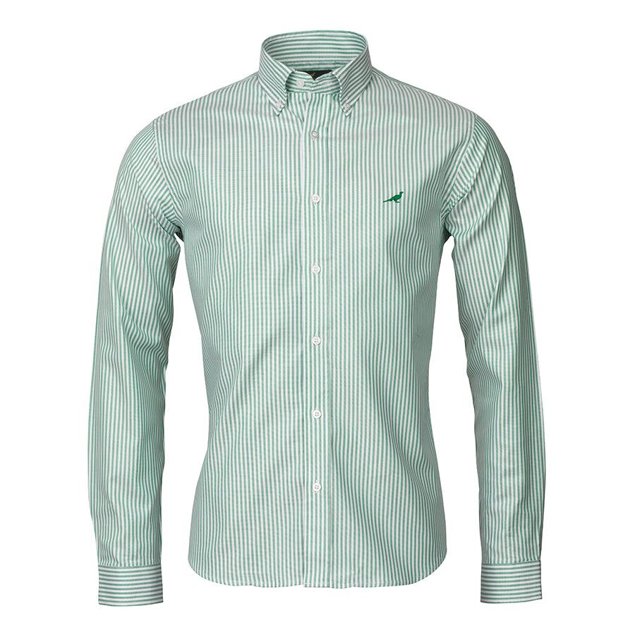 Eton 100% Oxford Cotton Shirt - Green