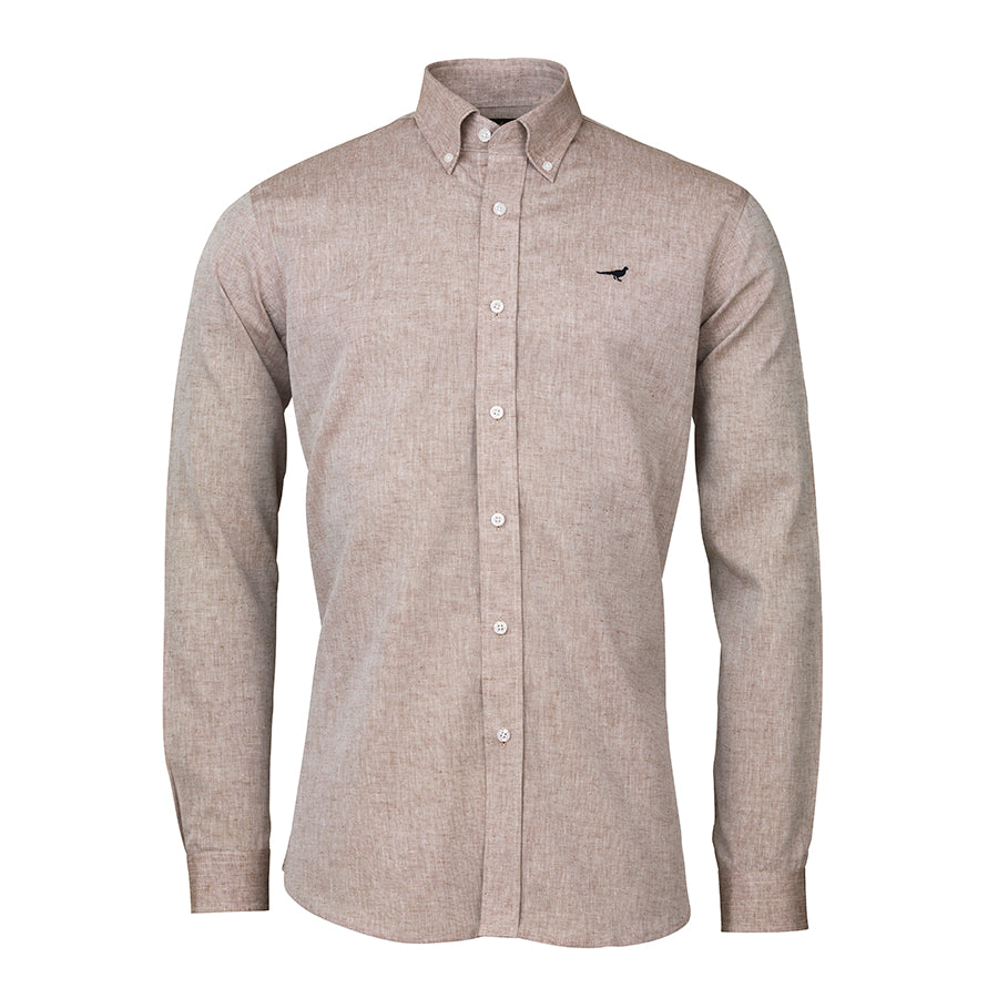 Margate Linen Shirt - Camel